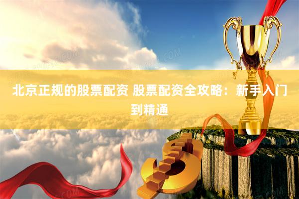 北京正规的股票配资 股票配资全攻略：新手入门到精通